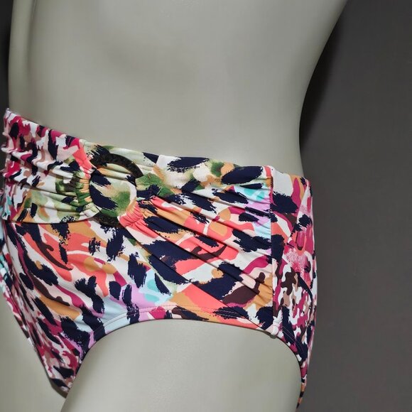 Bleu Rod Beattie Party Animal Draped High Waisted Bikini Bottom - Picture 3 of 8